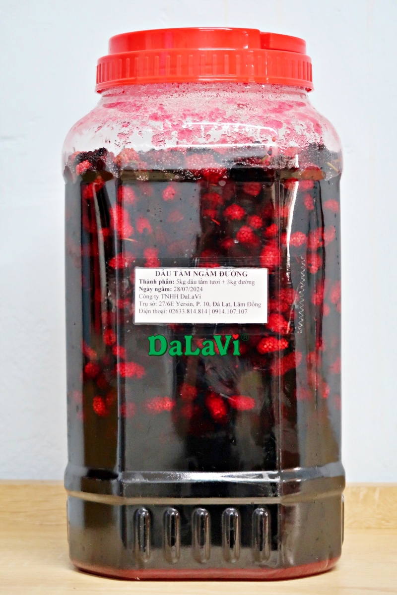 Rượu dâu tằm Đà Lạt hoặc dâu tằm ngâm đều đáng để thử