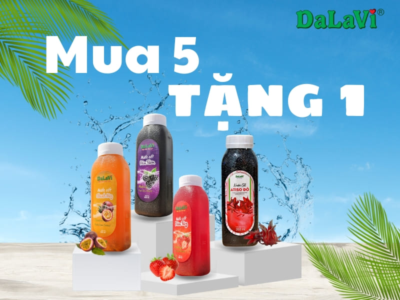 Nước cốt dâu tằm Đà Lạt - Mua 5 chai tặng 1 chai bất kỳ